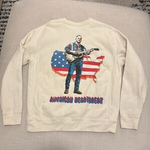 Zach Bryan Cream American Heartbreak Crew Large